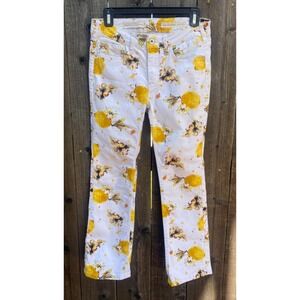 Pilcro The Letterpress Pants Size 26 US 2 Lemon Grove Cropped Anthropologie